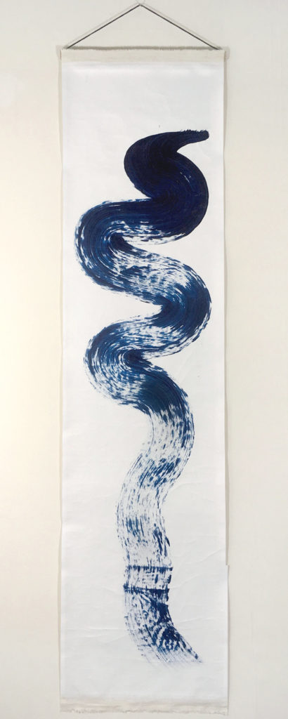 brush mark, line, snake, naga, myth, blue, indigo, symbol, dragon painting