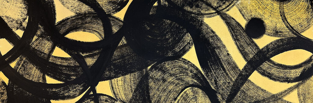 kintics, gestural, colorfield, action painting, line work, action painting, large scale art